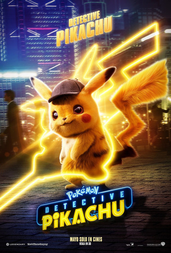 Poster Lona Vinilica - Pokémon Detective Pikachu