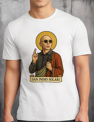 Remera Unisex Indio Solari Santo Personalizada Algodón
