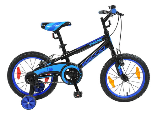 Bicicletas Baccio Bambino Rodado 16 Niño Negro/azul Fama