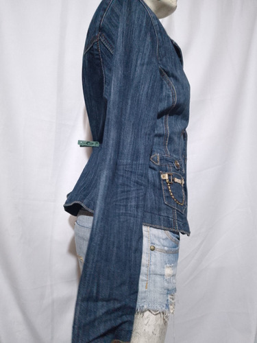 Sexy Chamarra Mezclilla Blazer Clash Saco (Usado)