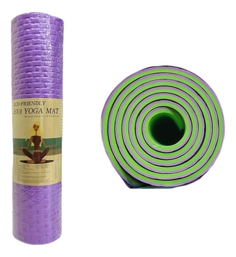 Mat Yoga Tapete Ejercicio 7mm Colchoneta 90x190cm Grande