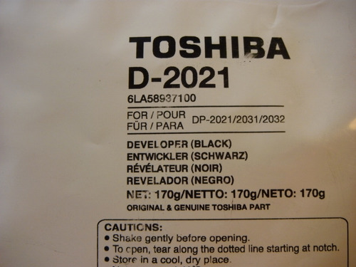 Fotocopiadora Toshiba  D 2021 - Revelador Original