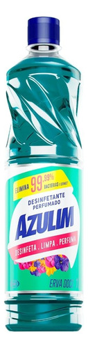 Desinfetante Bactericida Azulim 1 Litro Erva Doce Limpeza