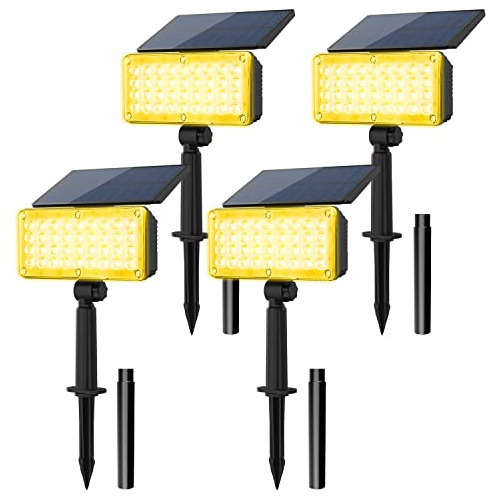 Focos Solares 36 Led Exteriores, Luz Solar De Paisaje C...