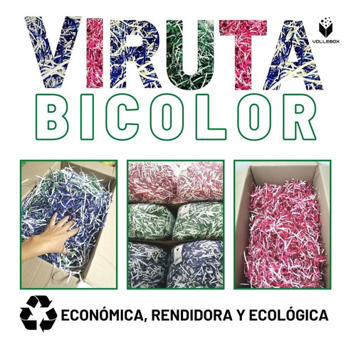 Viruta Bicolor Azul-blanco Oferta Bolsa X 4kg