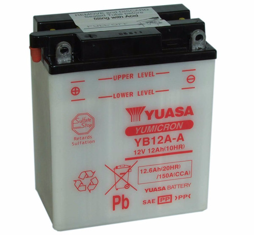 Bateria Yuasa Yb12a-a Para Motos