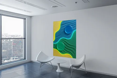 Cuadro Mural Moderno Diseño Abstracto Con Textura Y Luces Full Hd