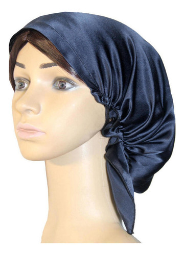 / Gorro De Noche De Seda Elástica Para Dormir - 100% Seda