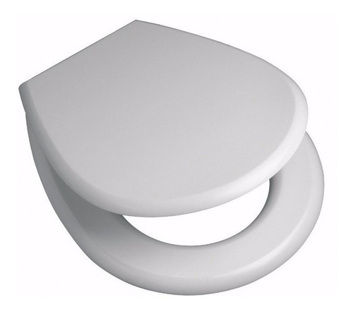 Asiento Tapa Inodoro Madera Mdf Laqueada Universal Blanco 