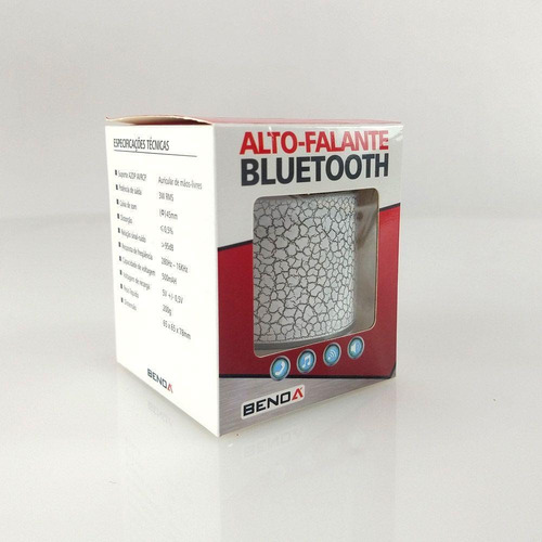 Imagem 8 de 8 de Caixa De Som Portátil Benoá Sem Fio Bluetooth Usb 3w