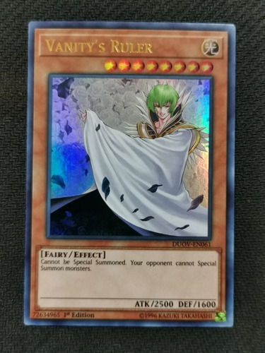 Yugioh Vanity's Ruler - Duov-en061 