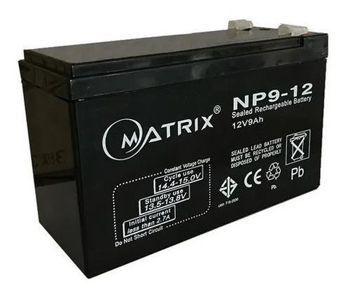 Bateria Sellada 12v 7amp Matrix
