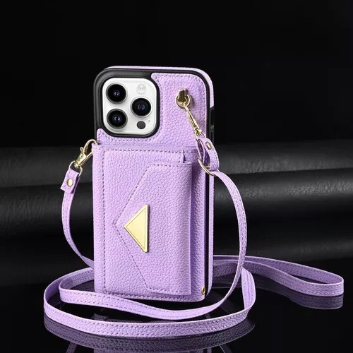 M Funda Para iPhone 16 15 14 13 Cartera Con Correa