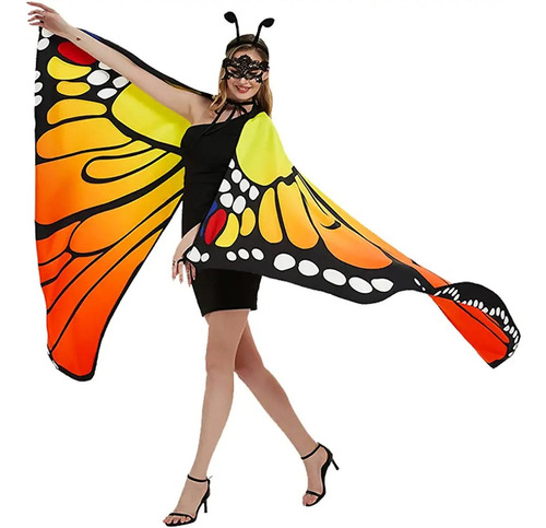 Disfraz De Capa De Ala De Mariposa Para Mujeres Talla Unica