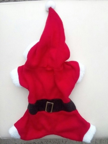 Imagen 1 de 4 de Disfraz Santa Claus Talla 10 Con Gorro 4 Patas Perro Navidad