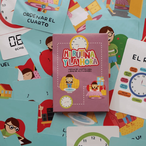 Mi Rutina Y La Hora - Juego Para Niños Montessori- Lakalumba