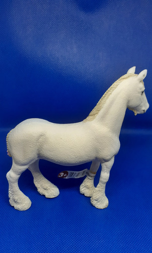 Yegua Caballo Shire Blanco Schleich Juguete Figura Plástico