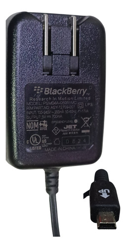 Cargador Ac Mini Usb Universal Marca Blackberry (Reacondicionado)