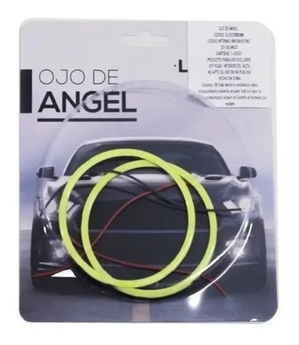 Kit Led Ojos De Angel Blanco Cob 60mm 12v Tuning