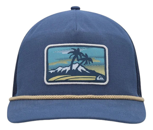 Gorra Quiksilver Modelo Caster Trucker Azul Marino Importada