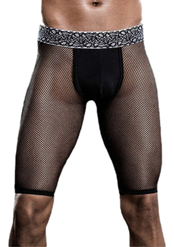 Pantalones Ajustados Sexy Y Transparentes Tipo Bóxer Para Ho