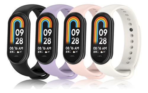 Silicon Correa De 4 Piezas Para Xiaomi Smart Band 9 8