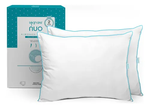 Sognare Nuo Almohada 2 Pack Tamaño Estándar Relleno Semi Firme Blanco