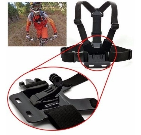 Gopro Kit Acessórios Câmera Hero 5 6 7 Black + Bolsa