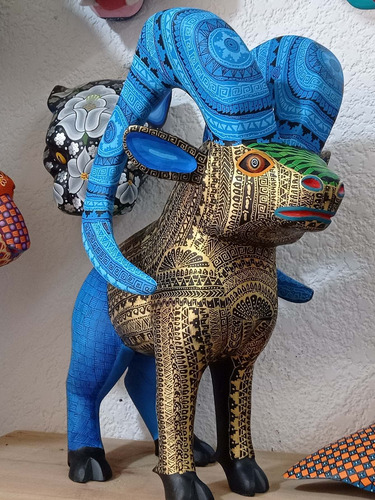 Alebrije Grande Borrego Cimarrón Madera De Copal