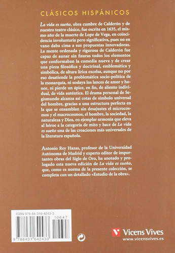 La Vida Es Sueño / Calderon De La Barca