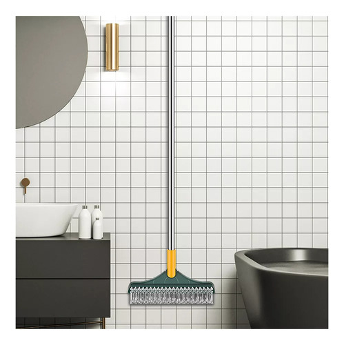 Cepillo Para Suelo De Baño 3 En 1, Color Verde, Para Lavar E