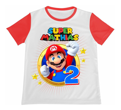 Franela Camisa Niño Niña Super Mario Bros Algodon