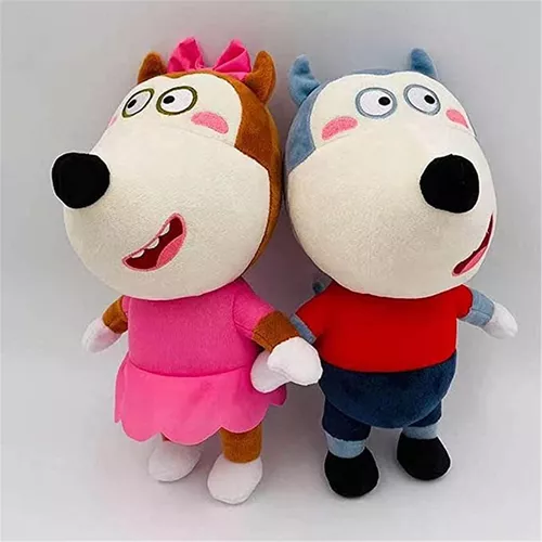 2pcs/lote 25cm Desenho animado Wolfoo Pelúcia Brinquedos Bonito