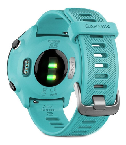 Imagem 3 de 3 de Smartwatch Garmin Forerunner 55 1.04" caixa 42mm aqua, pulseira aqua de silicone