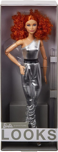 Barbie Looks Signature Ruiva Cabelo Cacheado Nova Lacrada.