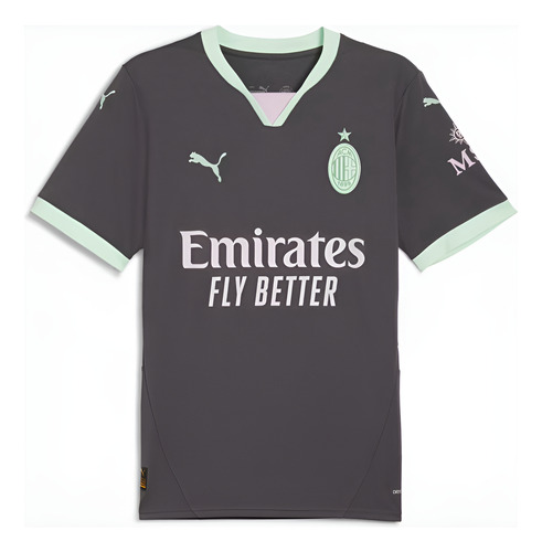 Camisa Milan Puma 24/25 Uniforme 3 Versão Torcedor Oficial