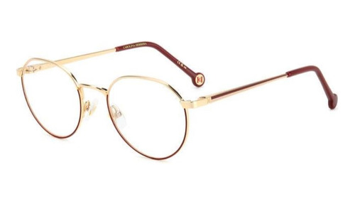 Lentes Carolina Herrera Her0169 Gold Burgondy Oftalmico