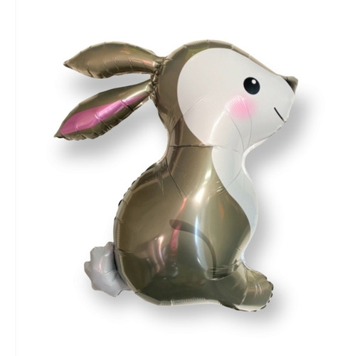 Globo Conejo Metalizado 80 Cm. Por 2 Unidades