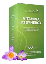 Comprar Vitamina D3 Synergy Puravida Com 60 Caps