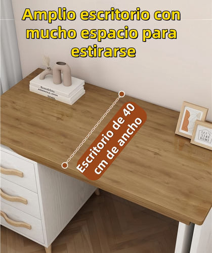 Escritorio Reversible Forma De L Con 3 Cajones