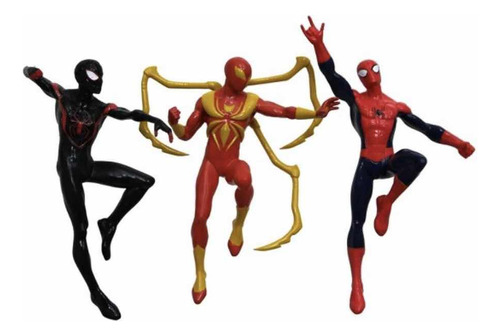 Muñecos Spiderman Set De 3 Figuras Sumergibles Marvel 20 Cm