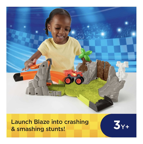 Pista Blaze Y Monster Machines Golpe Y Choque Carro 1:64