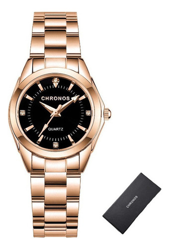 De Reloj Chronos Elegant De Cuarzo Inoxidable Para Mujer