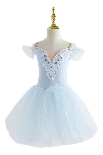 Vestido De Ballet Para Niñas Y Niños, Romántico, Con Tutú, B