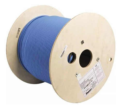 Rollo De Cable Utp Cat6a Panduit 305m Azul 10gbps Blindado