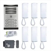 Comprar Sistema De Interfon Para Edificio Con 6 Telefonos Y Chapa