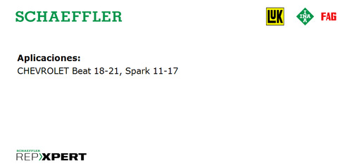 Balatas Delanteras Beat 2018-2020 Schaeffler Fag