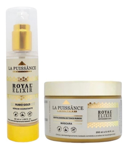 La Puissance Royal Elixir Kit Máscara + Serum Rubio Extremo