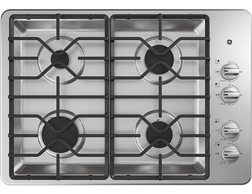 Ge Ada Stainless Steel Built-in Gas Cooktop With Dishwasher