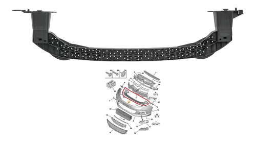 Refuerzo Parachoque Delantero Citroen C4 B7 2011-2017 7422r9